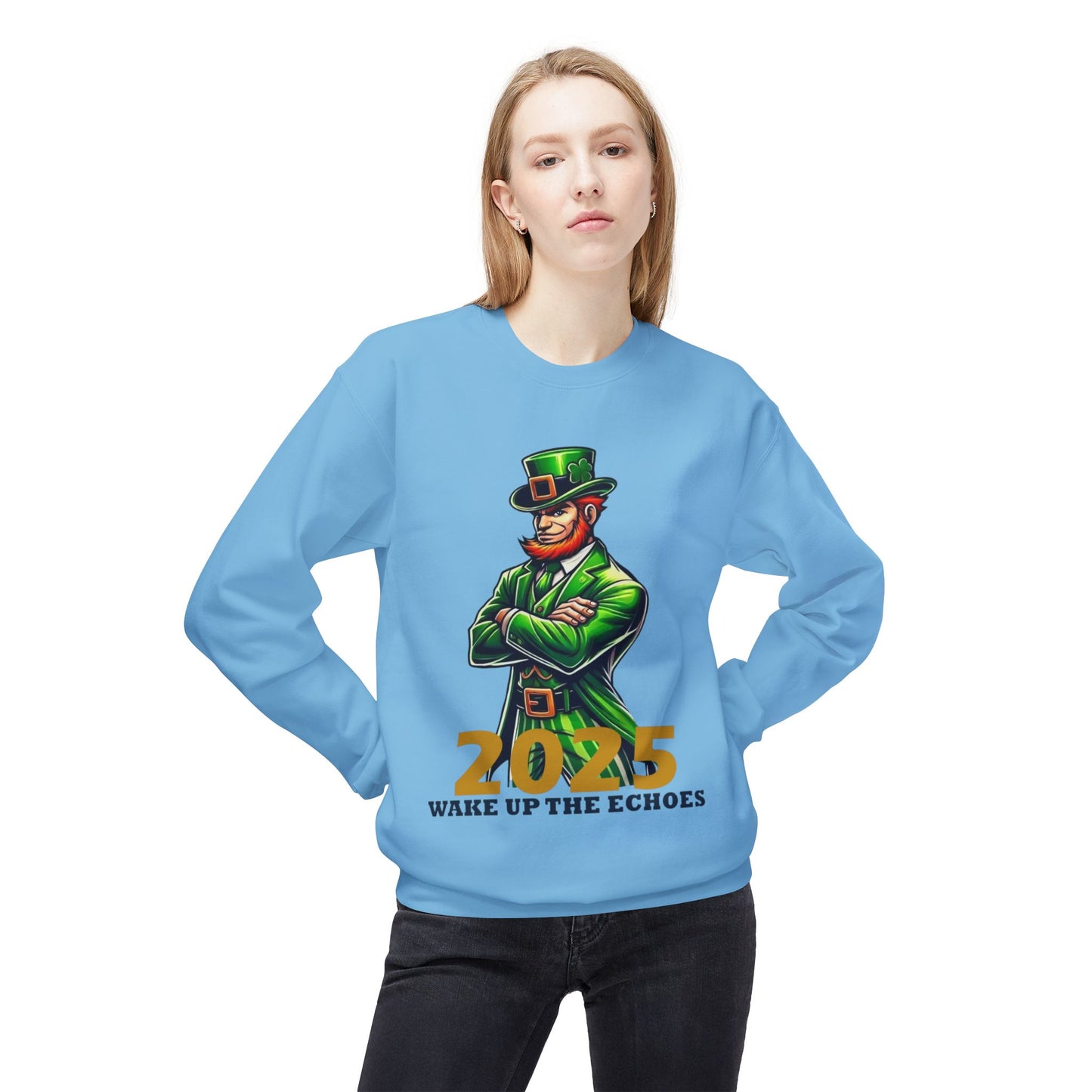 Notre Dame Crewneck Sweatshirt - 2025 Wake Up The Echoes