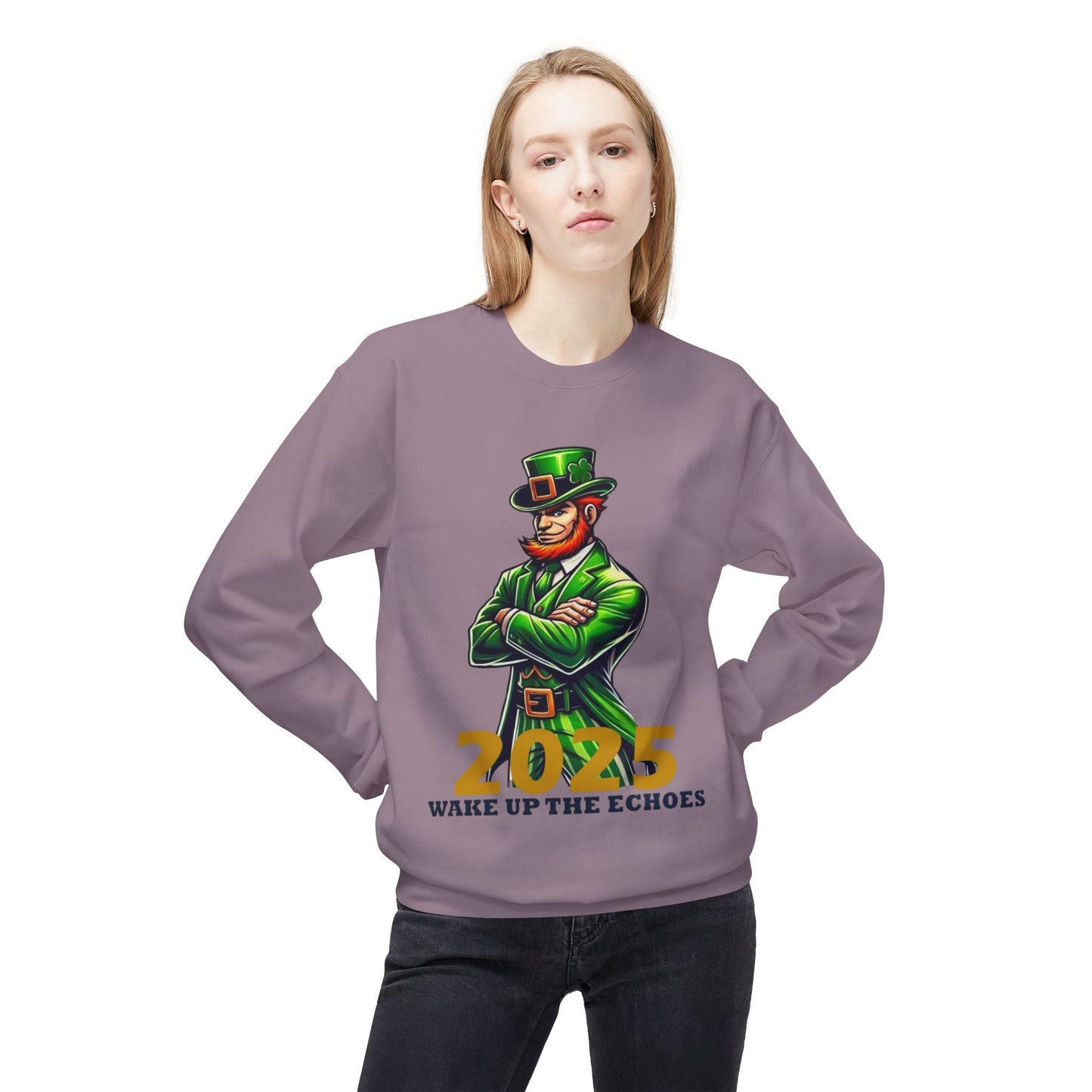 Notre Dame Crewneck Sweatshirt - 2025 Wake Up The Echoes