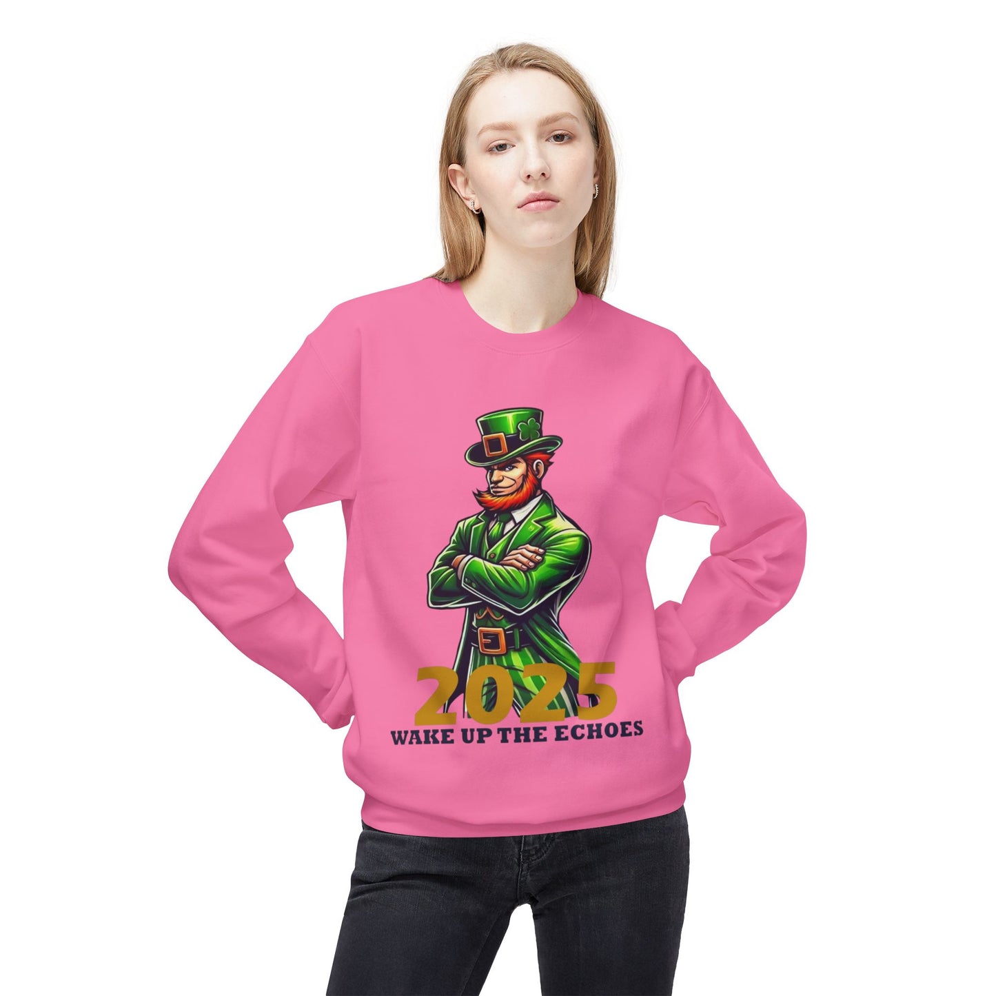 Notre Dame Crewneck Sweatshirt - 2025 Wake Up The Echoes