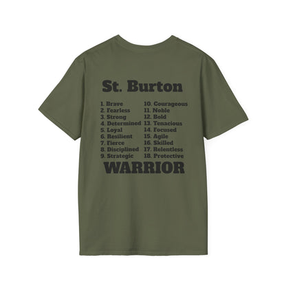 Saint Burton Warrior T-Shirt - Strength & Triumph