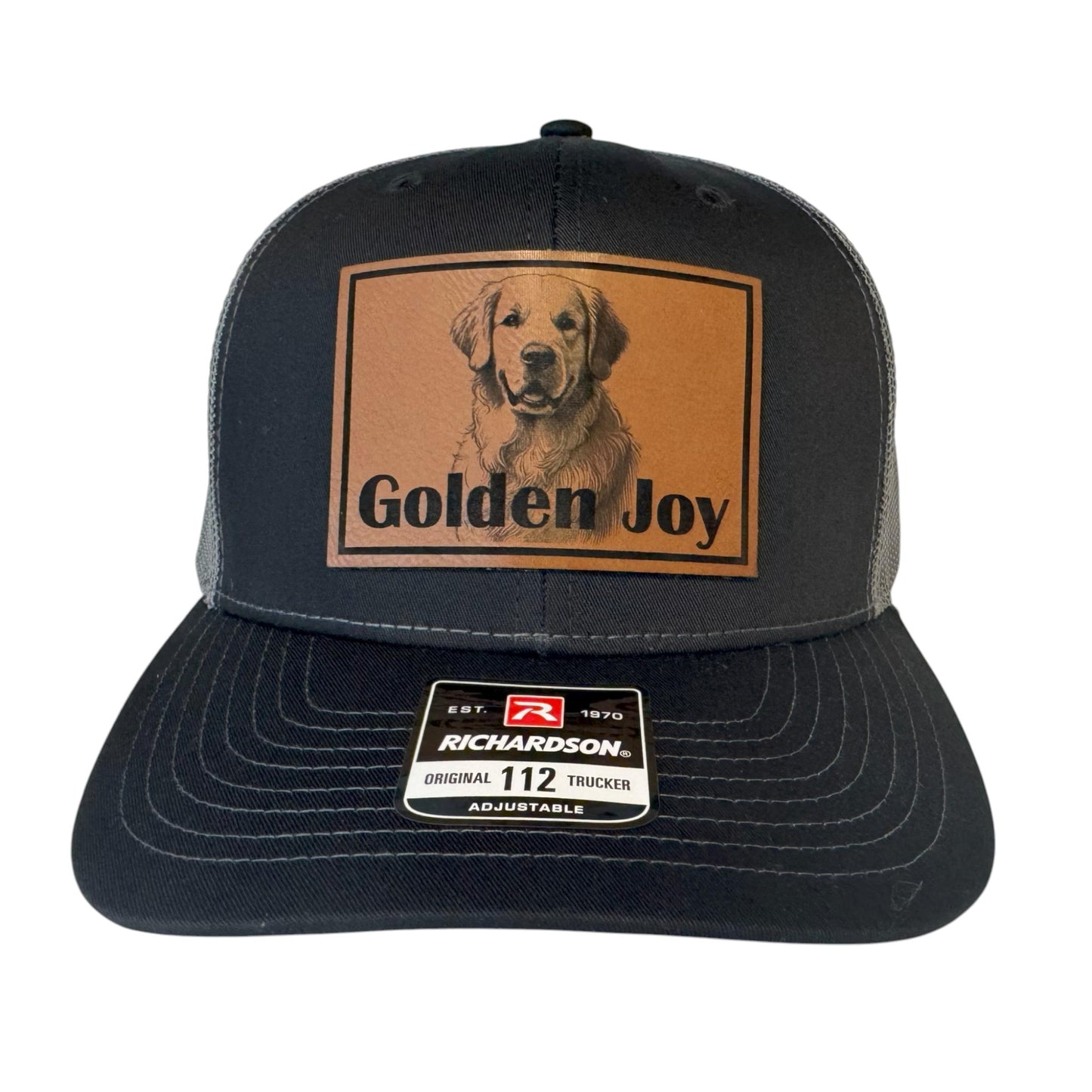 Golden Joy Golden Retriever Hat – Custom Leatherette Patch for Dog Lovers