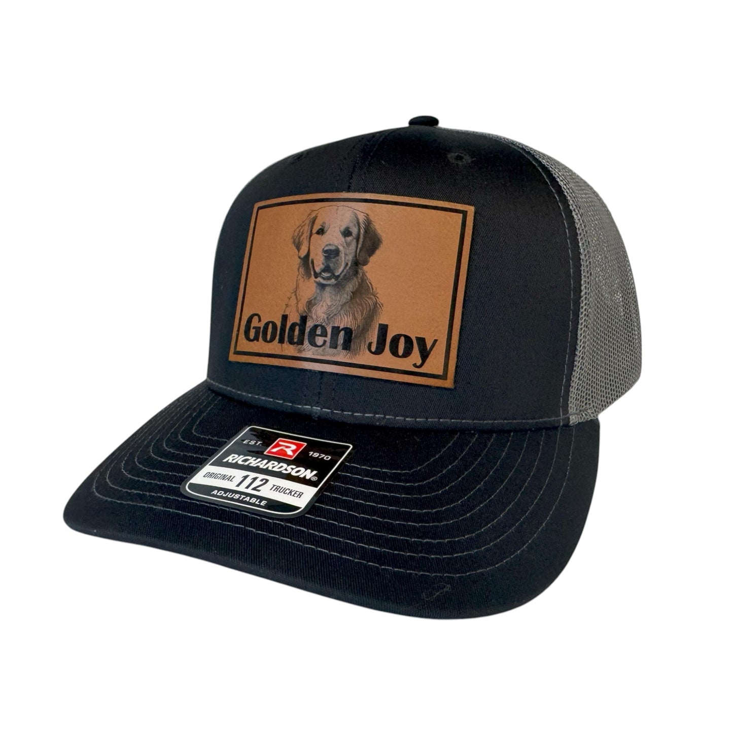 Golden Joy Golden Retriever Hat – Custom Leatherette Patch for Dog Lovers